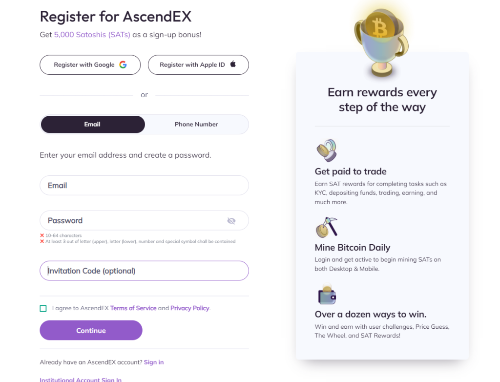 Ascendex Exchange 1